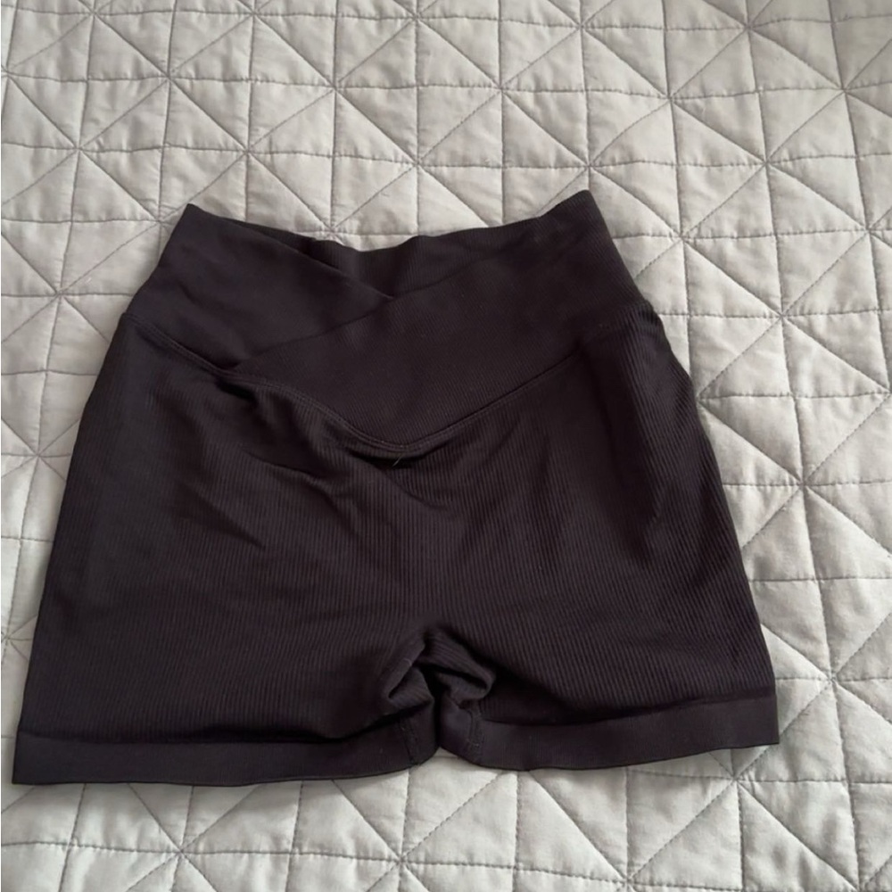 Women's Black High-Waisted Shorts